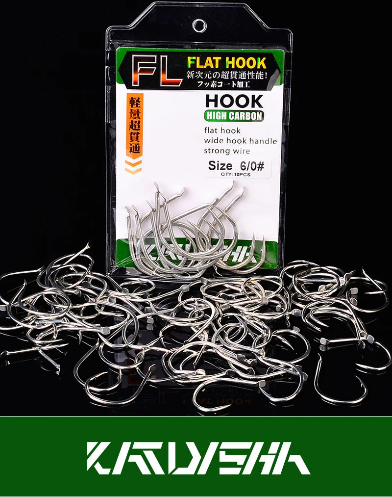 KATUYSHA High Carbon Steel Jig Fishing Hook - Wholesale for Commercial Fishermen