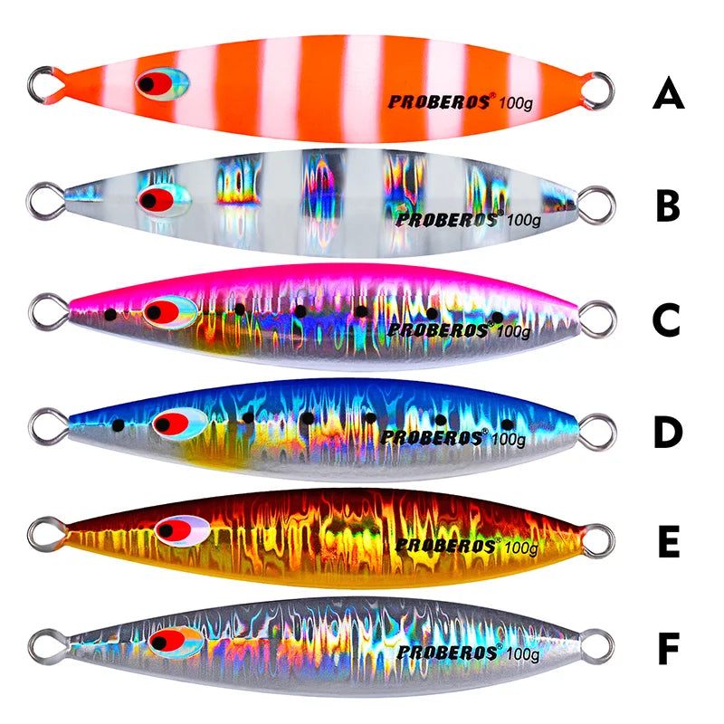 KATUYSHA 40g-60g-80g-100gGlowing Sea Fishing Lure Long Throw Metal Lure Boat Fishing Bait Seawater Jigging Lure