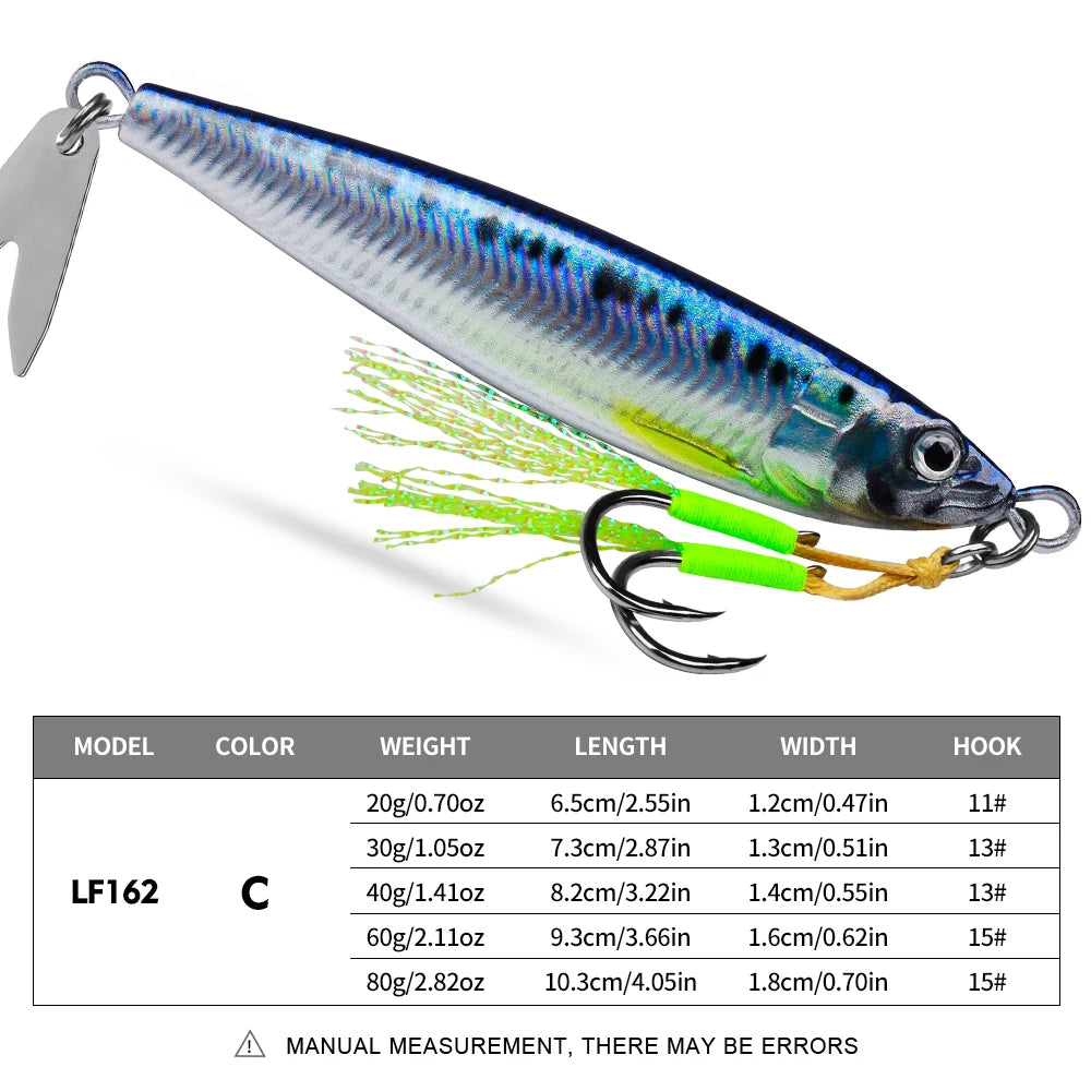 KATUYSHA Metal Jig Fishing Lure Swimbait Spinner Sea Tackle Kit Pesca Artificial Bait Cast 3D Laser Wobbler Pike Spoon Carp Hook
