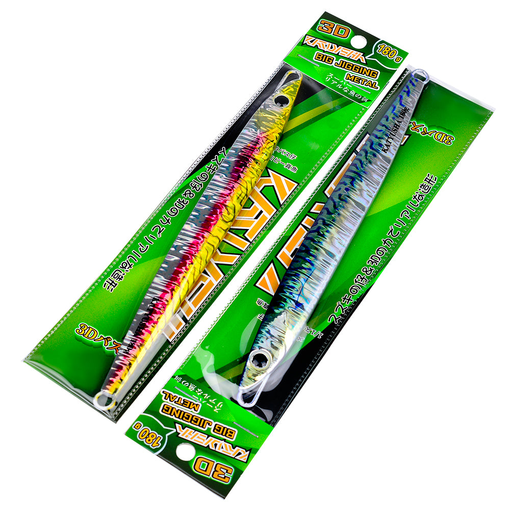 KATUYSHA 60-80-100-120-150-180g Long Throw Metal Lure Seawater Jigging Lure Boat Fishing Bait Glowing Sea Fishing Lure
