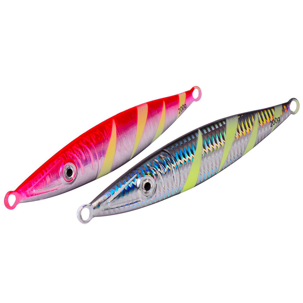 KATUYSHA 60g-200gGlowing Sea Fishing Lure Long Throw Metal Lure Boat Fishing Bait Seawater Jigging Lure