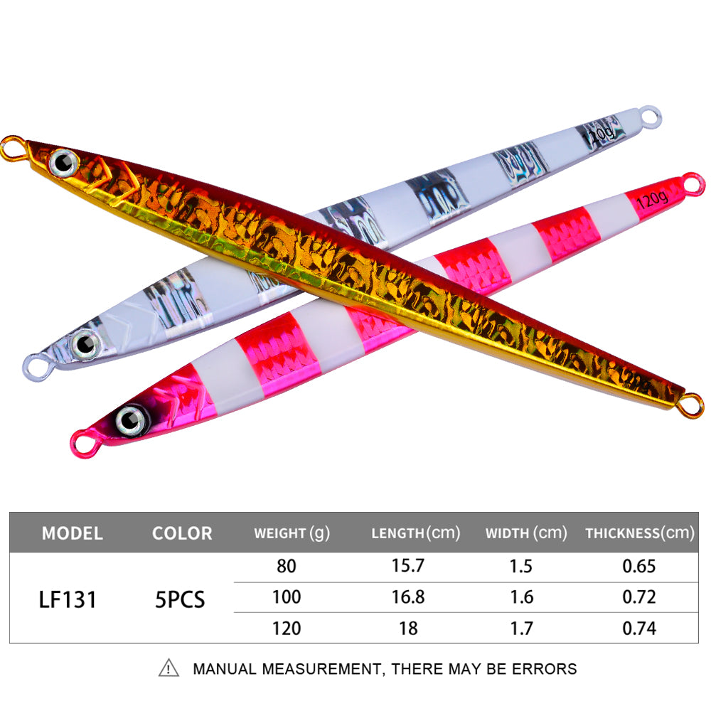 KATUYSHA 1PC Drag Metal Jig Spoon 80g-100g-120g Trolling Jigging Fish Sea Bass Hard Bait Fast Sinking Fishing Lure WobblerLure