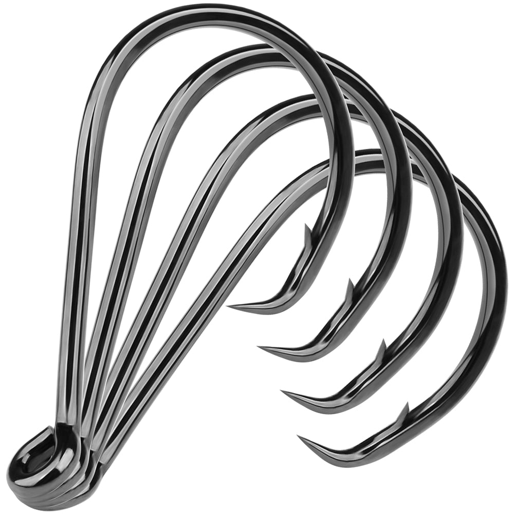 KATUYSHA Bulk Barbed Jig Fishing Hooks - High Carbon Steel with Pressure-Sensitive Bend