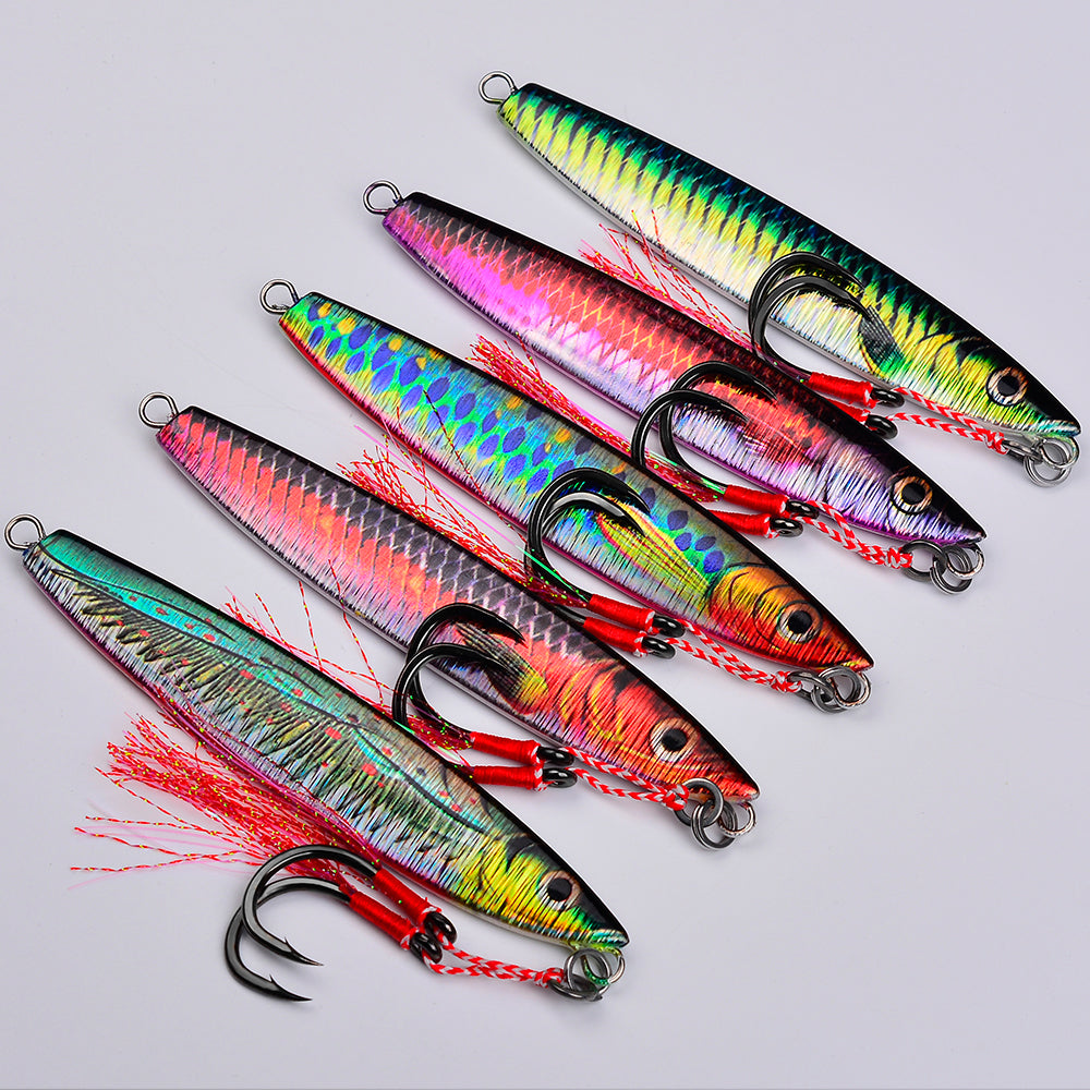 KATUYSHA Metal Jig Fishing Lure Cast Hook Swimbait 3D Laser Wobbler Pike Spoon Carp Spinner Sea Tackle Kit Pesca Artificial Bait