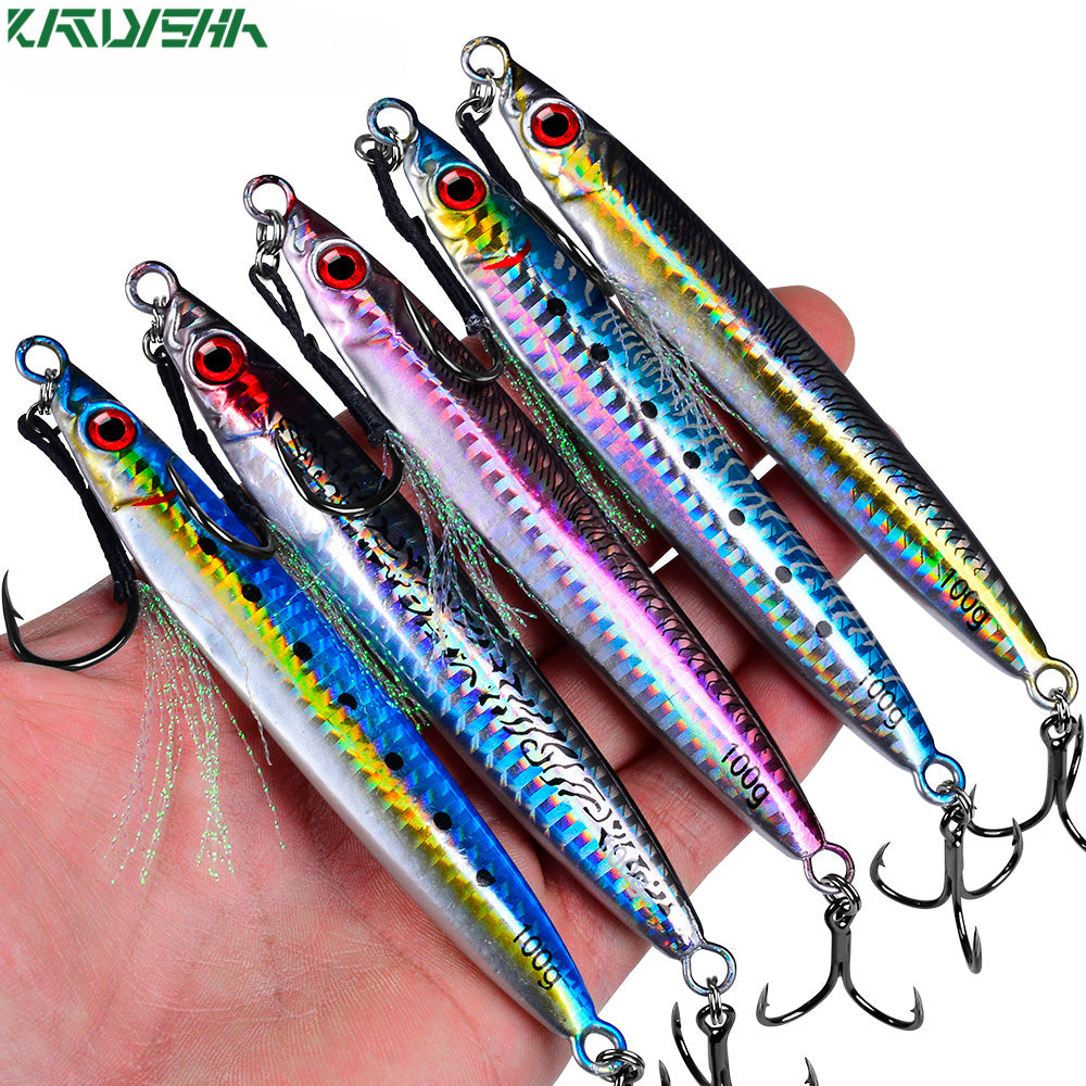 KATUYSHA Swimbait 3D Laser Wobbler Pike Spoon Carp Spinner Sea Tackle Kit Cast Hook Pesca Artificial Bait Metal Jig Fishing Lure