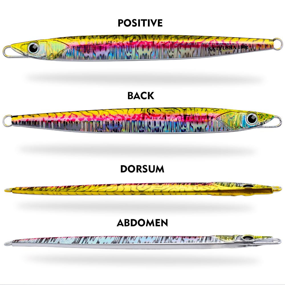KATUYSHA 60-80-100-120-150-180g Long Throw Metal Lure Seawater Jigging Lure Boat Fishing Bait Glowing Sea Fishing Lure