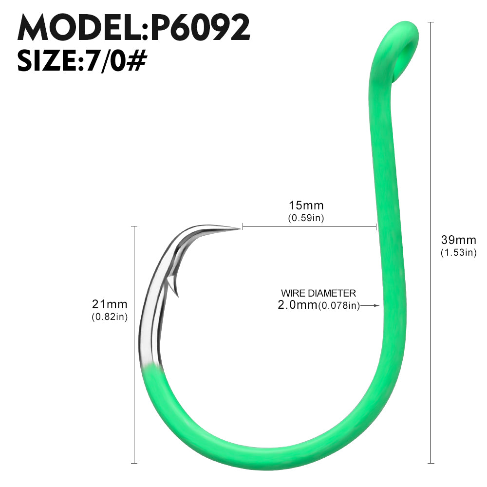 KATUYSHA Bulk Barbed Jig Fishing Hooks - High Carbon Steel with Pressure-Sensitive Bend