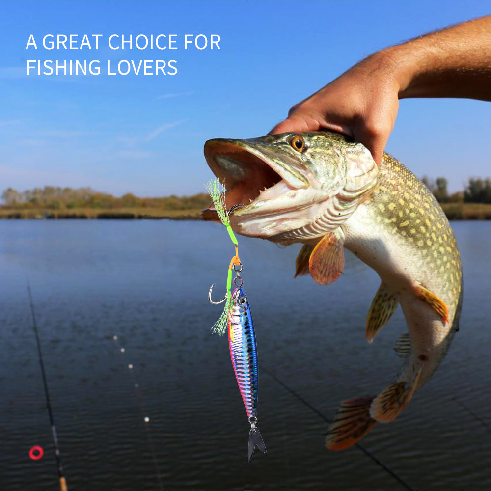 KATUYSHA Metal Jig Fishing Lure Swimbait Spinner Sea Tackle Kit Pesca Artificial Bait Cast 3D Laser Wobbler Pike Spoon Carp Hook