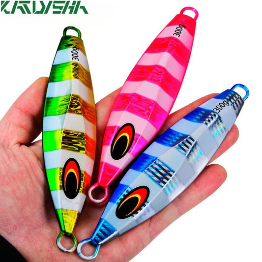 KATUYSHA  Metal Jig Fishing Lure Swimbait Spinner Sea Tackle Kit Pesca Artificial Bait Cast 3D Laser Wobbler Pike Spoon Carp Hook