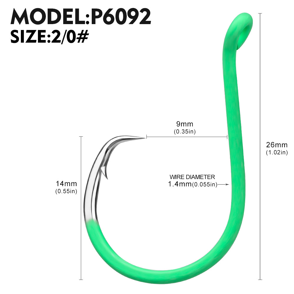 KATUYSHA Bulk Barbed Jig Fishing Hooks - High Carbon Steel with Pressure-Sensitive Bend