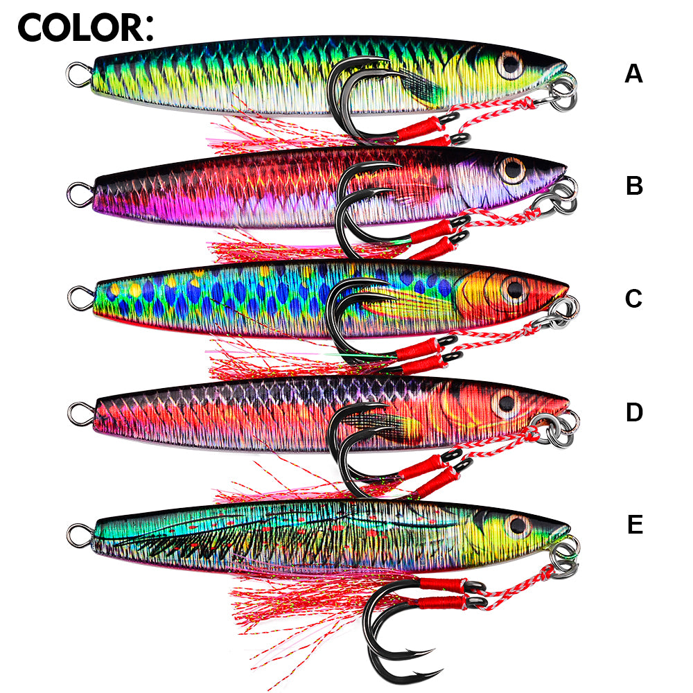 KATUYSHA Metal Jig Fishing Lure Cast Hook Swimbait 3D Laser Wobbler Pike Spoon Carp Spinner Sea Tackle Kit Pesca Artificial Bait