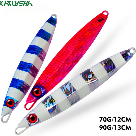 KATUYSHA  Metal Jig Fishing Lure Cast Hook Pesca Artificial Bait Swimbait 3D Laser Wobbler Pike Spoon Carp Spinner Sea Tackle Kit