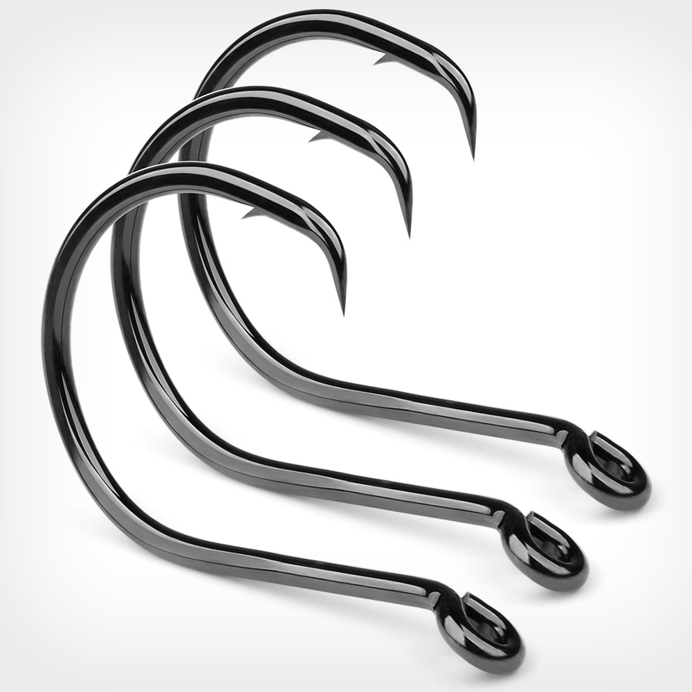 KATUYSHA Bulk Barbed Jig Fishing Hooks - High Carbon Steel with Pressure-Sensitive Bend