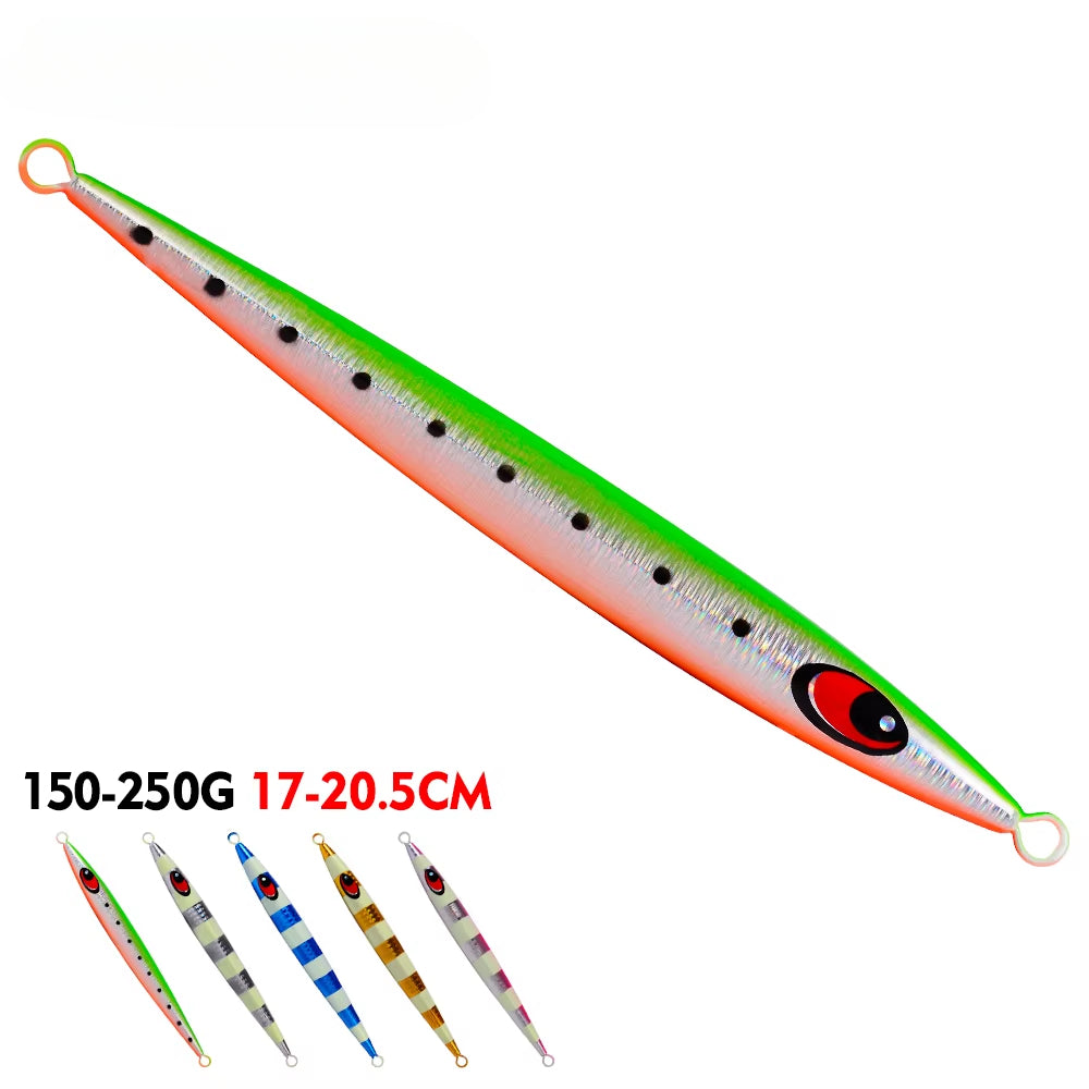 KATUYSHA 150g-200g-250g Long Throw Metal Lure Seawater Jigging Lure Glowing Sea Fishing Lure Boat Fishing Bait