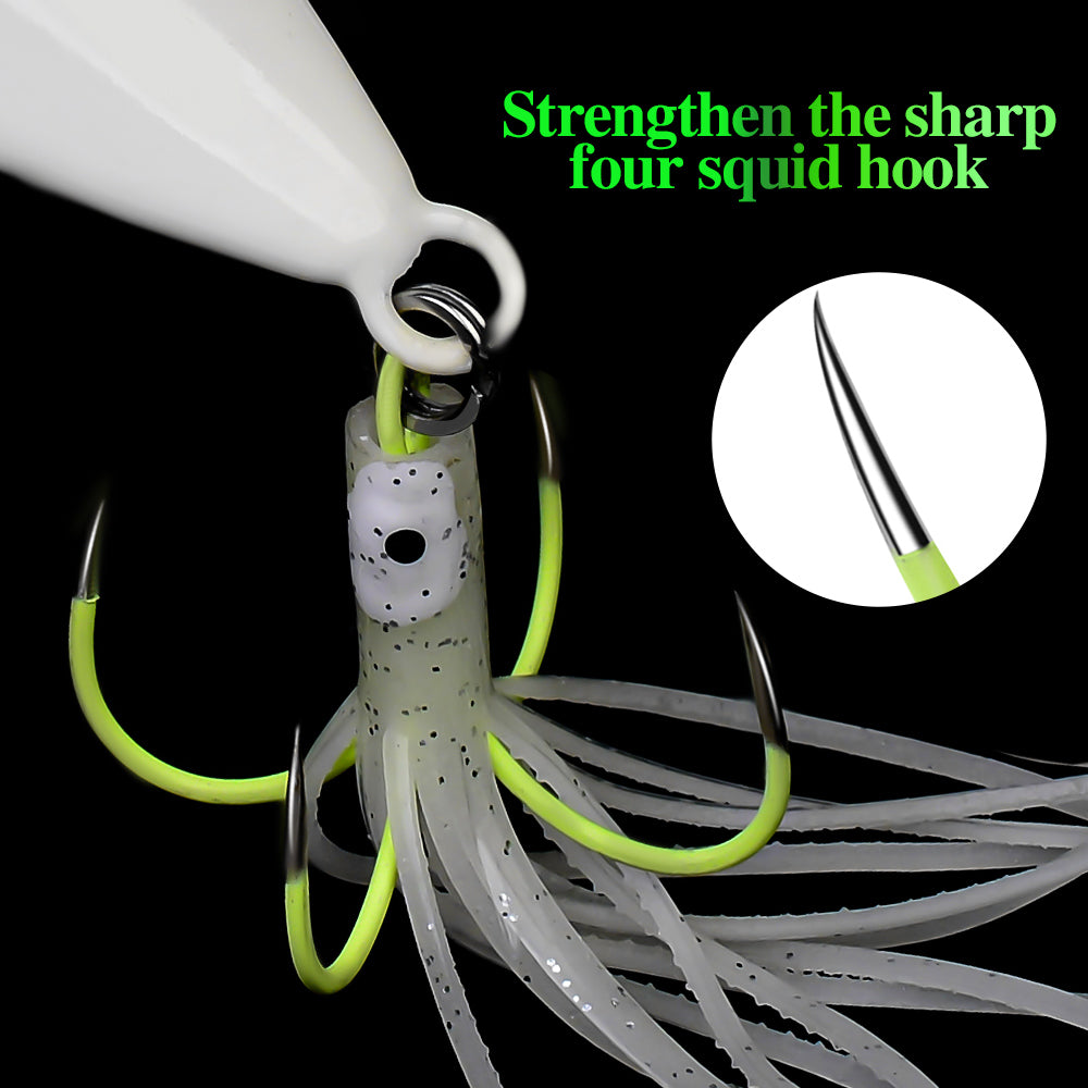 KATUYSHA  80g-100g-300gGlowing Sea Fishing Lure Long Throw Metal Lure Boat Fishing Bait Seawater Jigging Lure