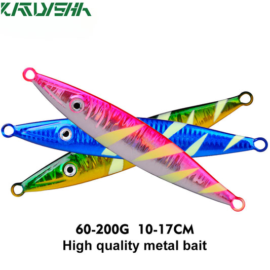 KATUYSHA   60g-200gGlowing Sea Fishing Lure Long Throw Metal Lure Boat Fishing Bait Seawater Jigging Lure