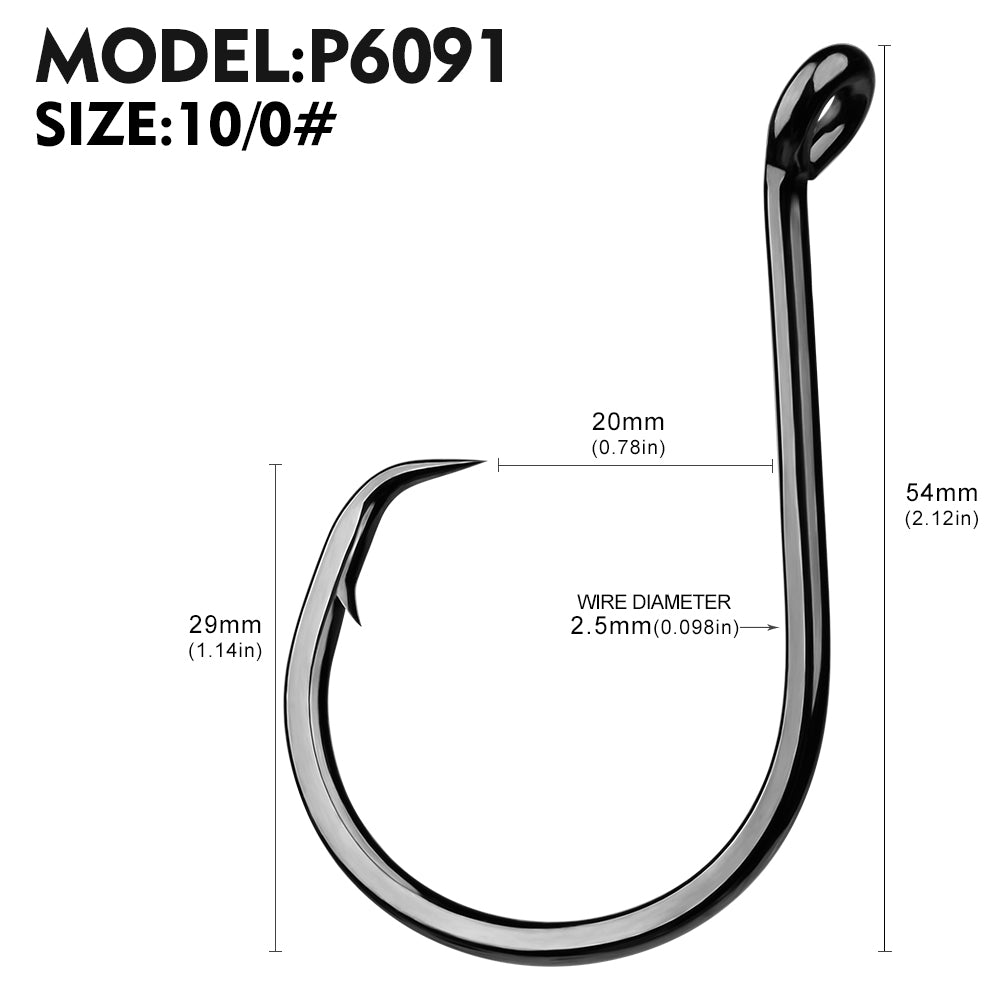 KATUYSHA Bulk Barbed Jig Fishing Hooks - High Carbon Steel with Pressure-Sensitive Bend