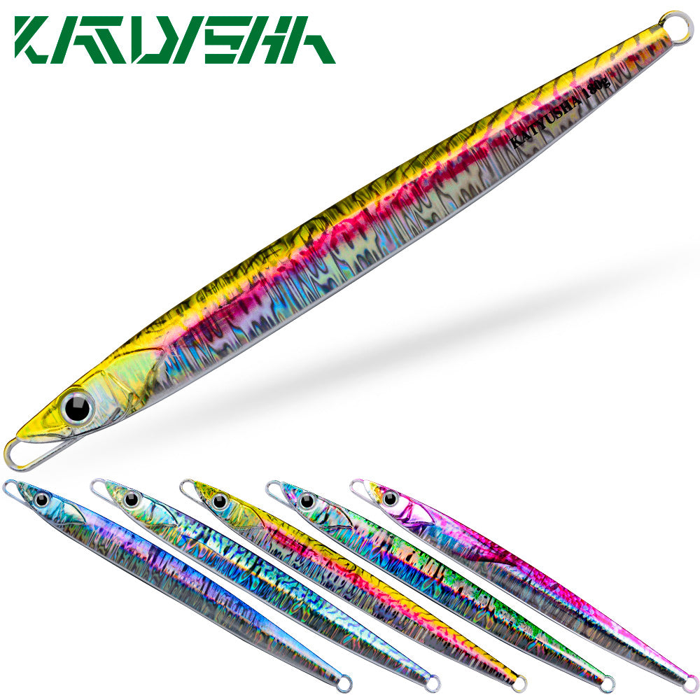 KATUYSHA  60-80-100-120-150-180g Long Throw Metal Lure Seawater Jigging Lure Boat Fishing Bait Glowing Sea Fishing Lure