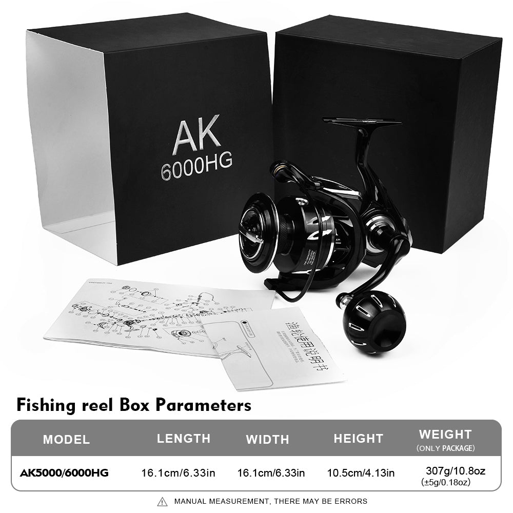 KATYUSHA AK5000HG AK6000HG Spinning Fishing Reel 15kg Drag