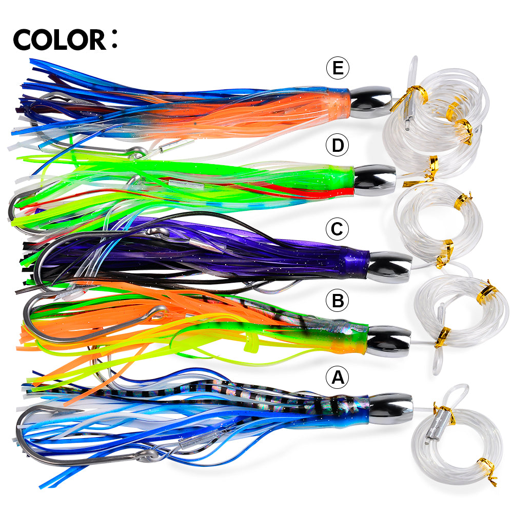 KATYUSHA Squid Trolling Lure, 66.5g, 20cm, with 8/0# Hook &amp; 170cm Leader&nbsp;
