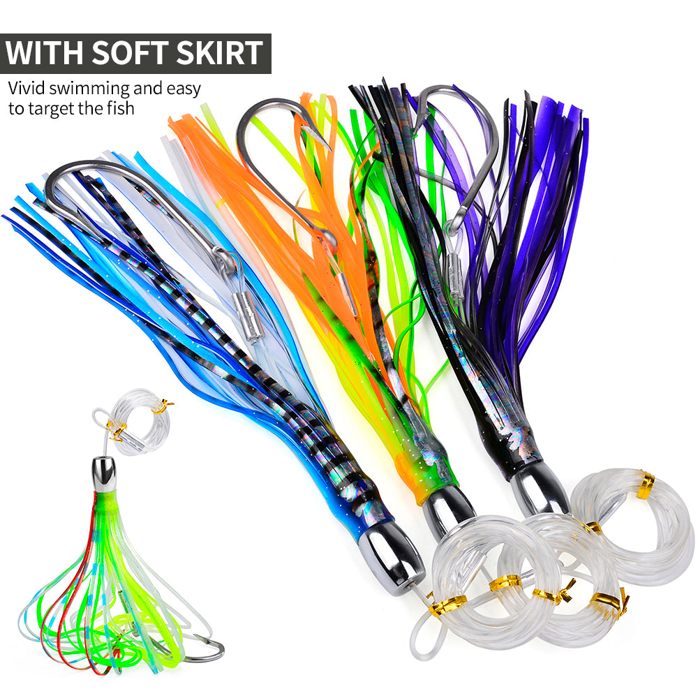 KATYUSHA Squid Trolling Lure, 66.5g, 20cm, with 8/0# Hook &amp; 170cm Leader&nbsp;