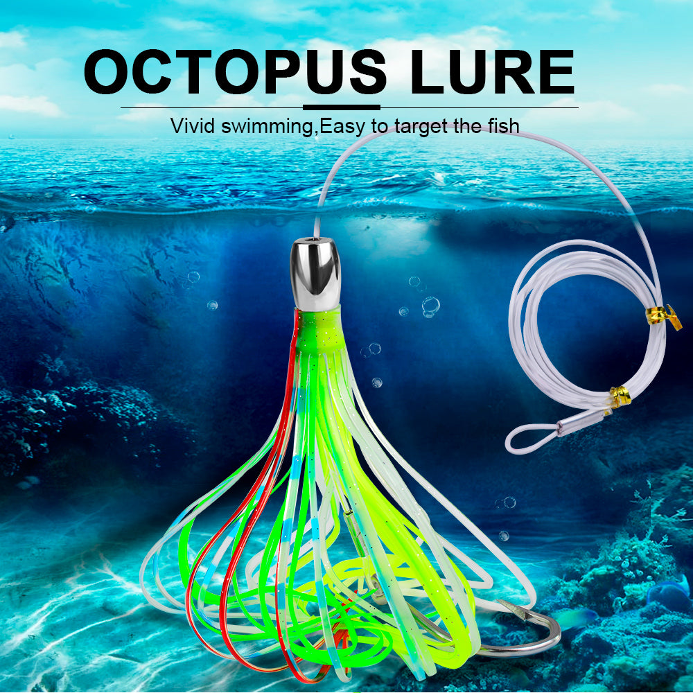 KATYUSHA Squid Trolling Lure, 66.5g, 20cm, with 8/0# Hook &amp; 170cm Leader&nbsp;
