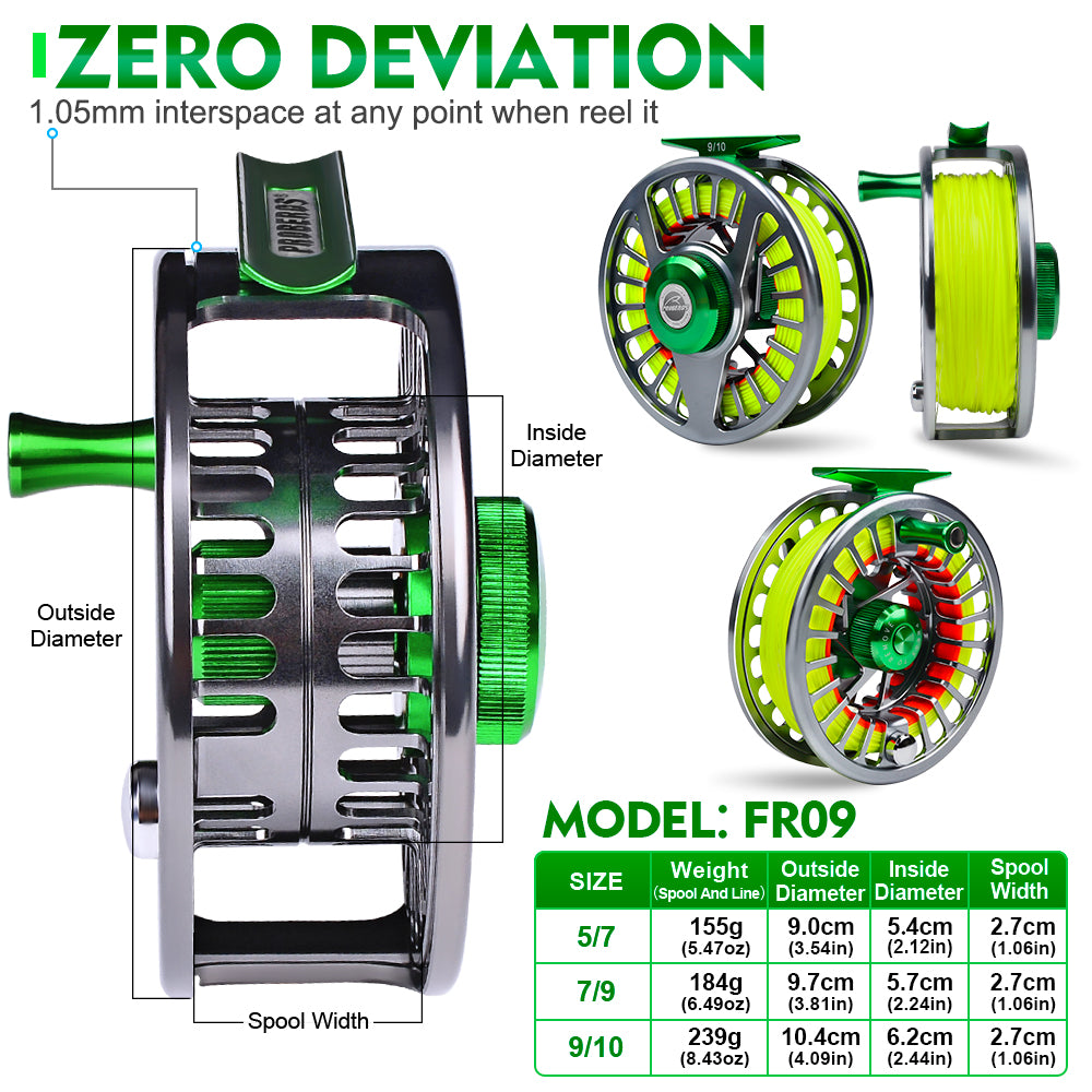 KATUYSHA Fly Reel 5/7 7/9 9/10Fly Fishing Reel Full Aluminum  Metal Fly Fishing Reel