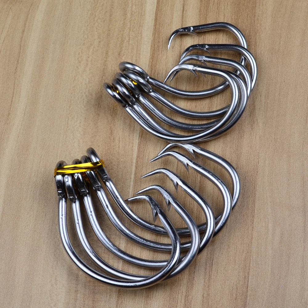 KATUYSHA   20Pcs Saltwater Fishing Hooks Circle Hooks 11/0-12/0-13/0-14/0-15/0-16/0# Stainless Steel Jigging Fishhooks
