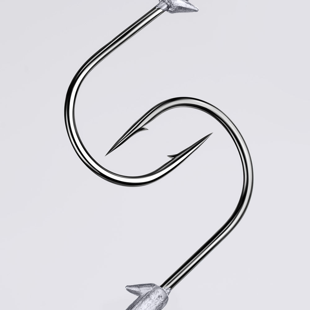 PROBEROS JIG088 Fish Head Jig Hooks, 9g-40g Lead Head Hooks for Soft Lures