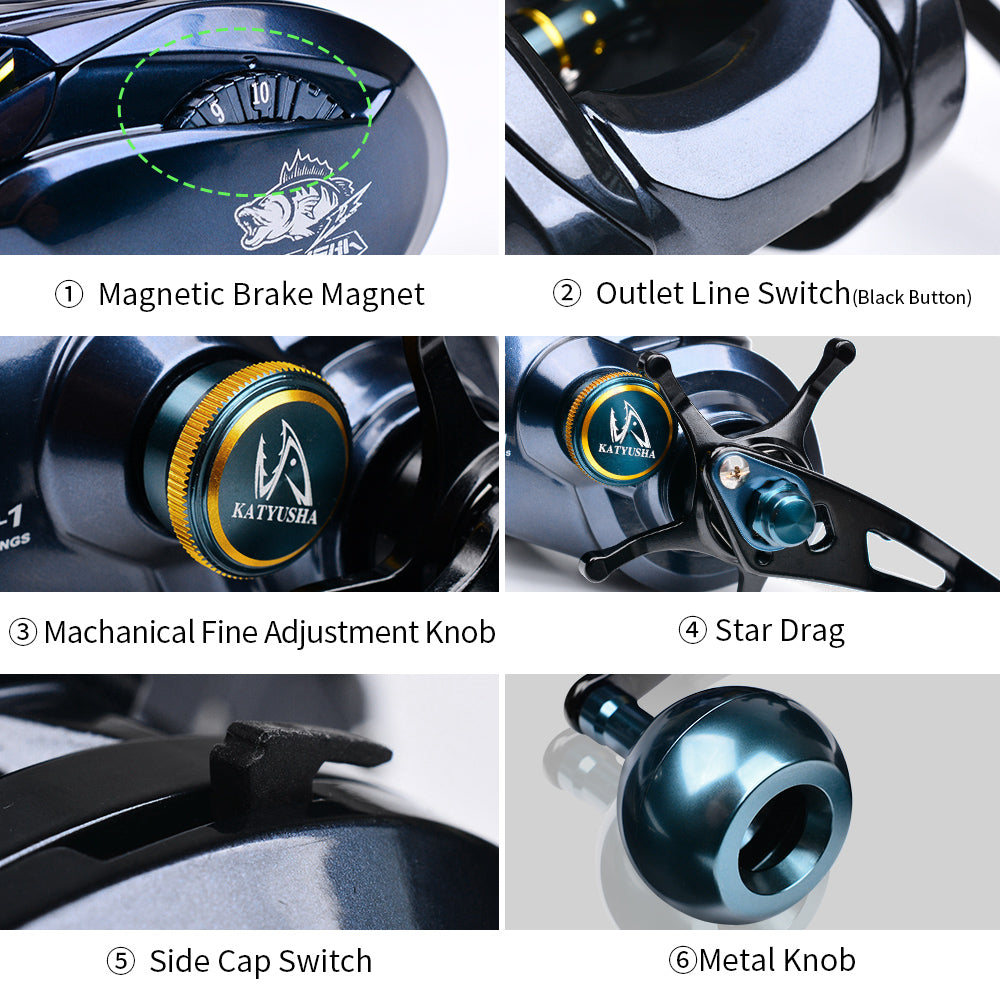 KATUYSHA  Baitcasting Reels Collection: Precision, Power & Performance