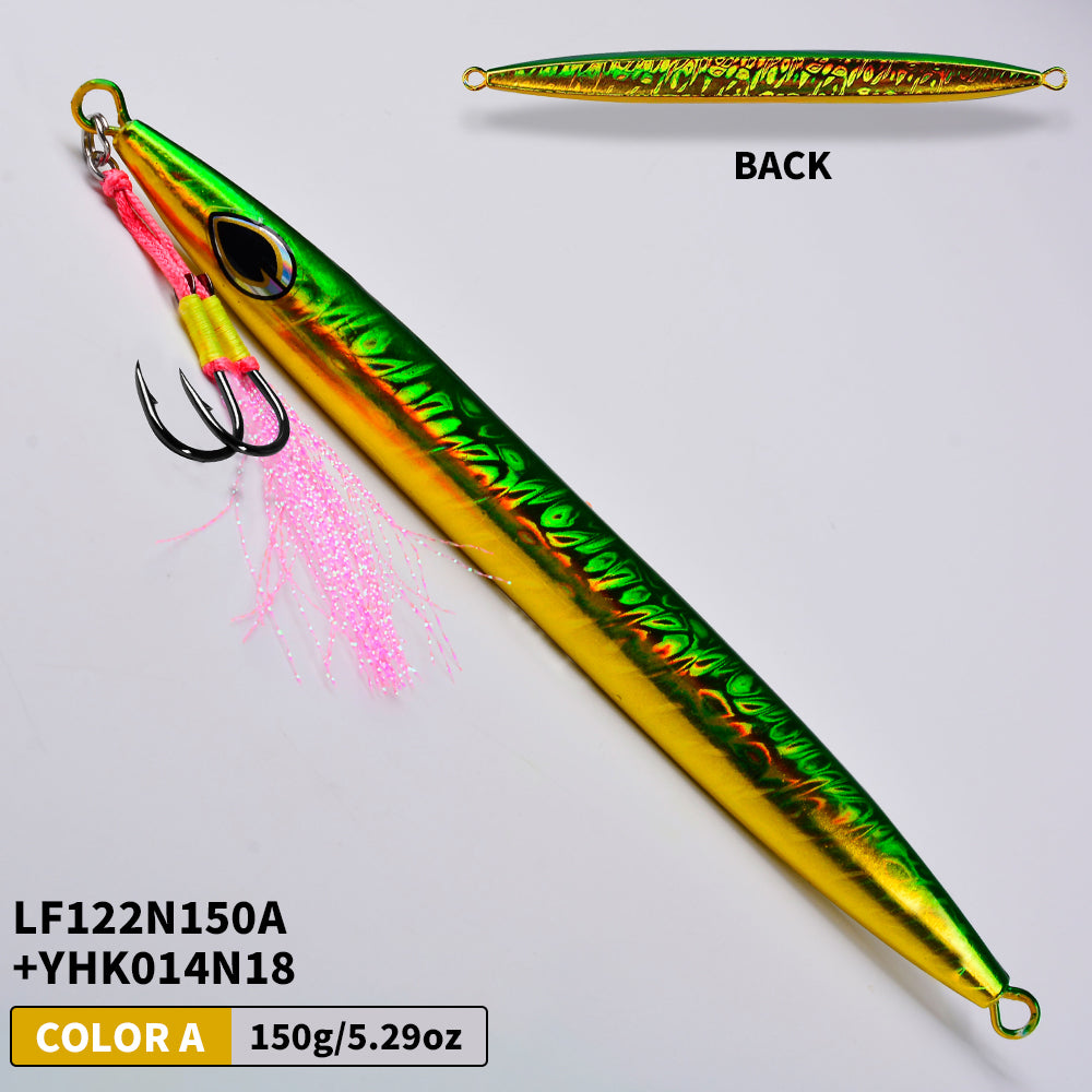 KATUYSHA  1PCS Metal Jigs Lure with Assist Hook  120g-400g Sinking Saltwater Vertical Fishing Jigging Bait Long Casting Hard Wobbler Sea Pesca Isca