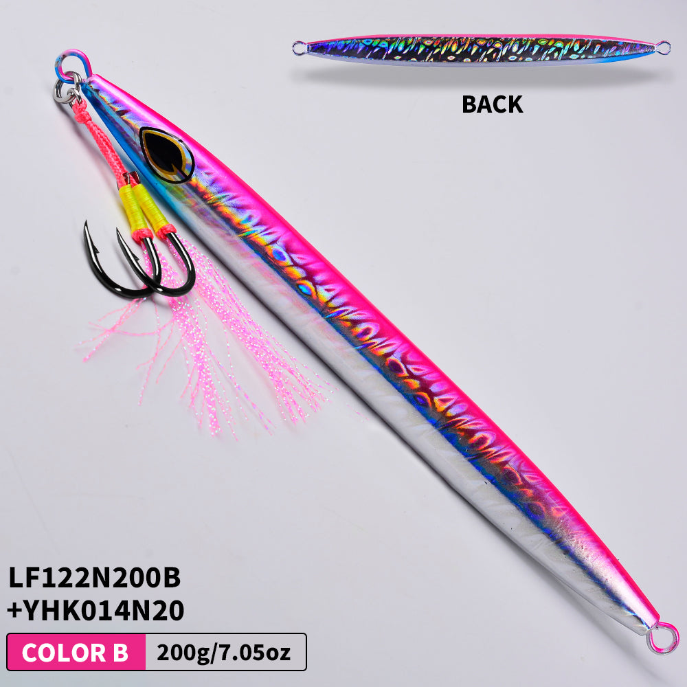 KATUYSHA  1PCS Metal Jigs Lure with Assist Hook  120g-400g Sinking Saltwater Vertical Fishing Jigging Bait Long Casting Hard Wobbler Sea Pesca Isca