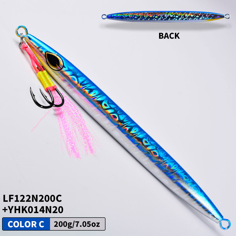 KATUYSHA  1PCS Metal Jigs Lure with Assist Hook  120g-400g Sinking Saltwater Vertical Fishing Jigging Bait Long Casting Hard Wobbler Sea Pesca Isca