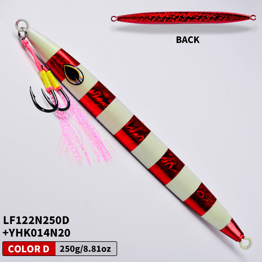 KATUYSHA  1PCS Metal Jigs Lure with Assist Hook  120g-400g Sinking Saltwater Vertical Fishing Jigging Bait Long Casting Hard Wobbler Sea Pesca Isca
