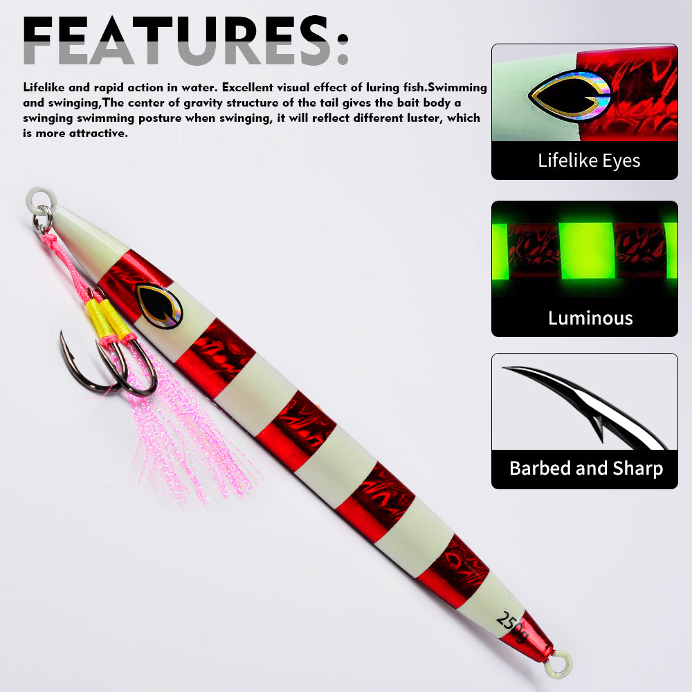 KATUYSHA  1PCS Metal Jigs Lure with Assist Hook  120g-400g Sinking Saltwater Vertical Fishing Jigging Bait Long Casting Hard Wobbler Sea Pesca Isca