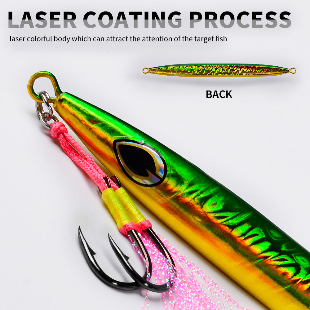 KATUYSHA  1PCS Metal Jigs Lure with Assist Hook  120g-400g Sinking Saltwater Vertical Fishing Jigging Bait Long Casting Hard Wobbler Sea Pesca Isca