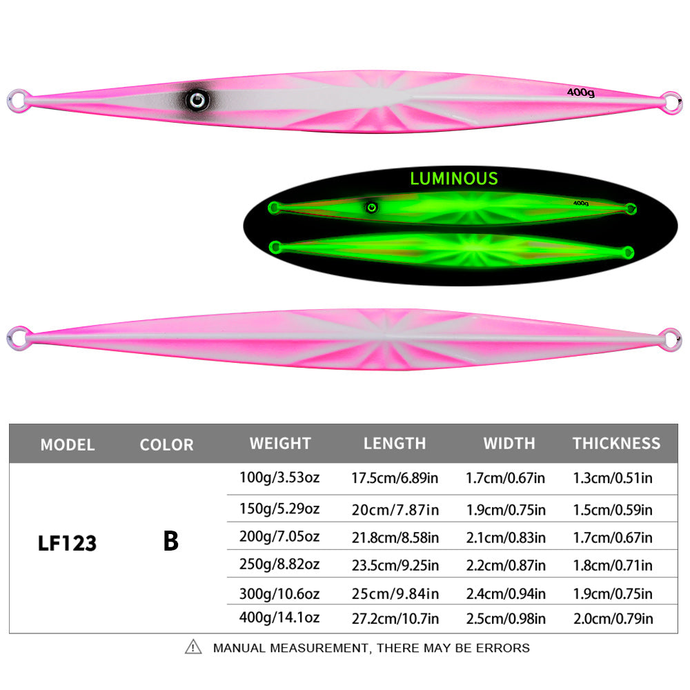 KATYUSHA  1PCS Metal Jigs Lure 100g-400g Sinking Saltwater Vertical Fishing Jigging Bait Long Casting Hard Wobbler Sea Pesca Isca