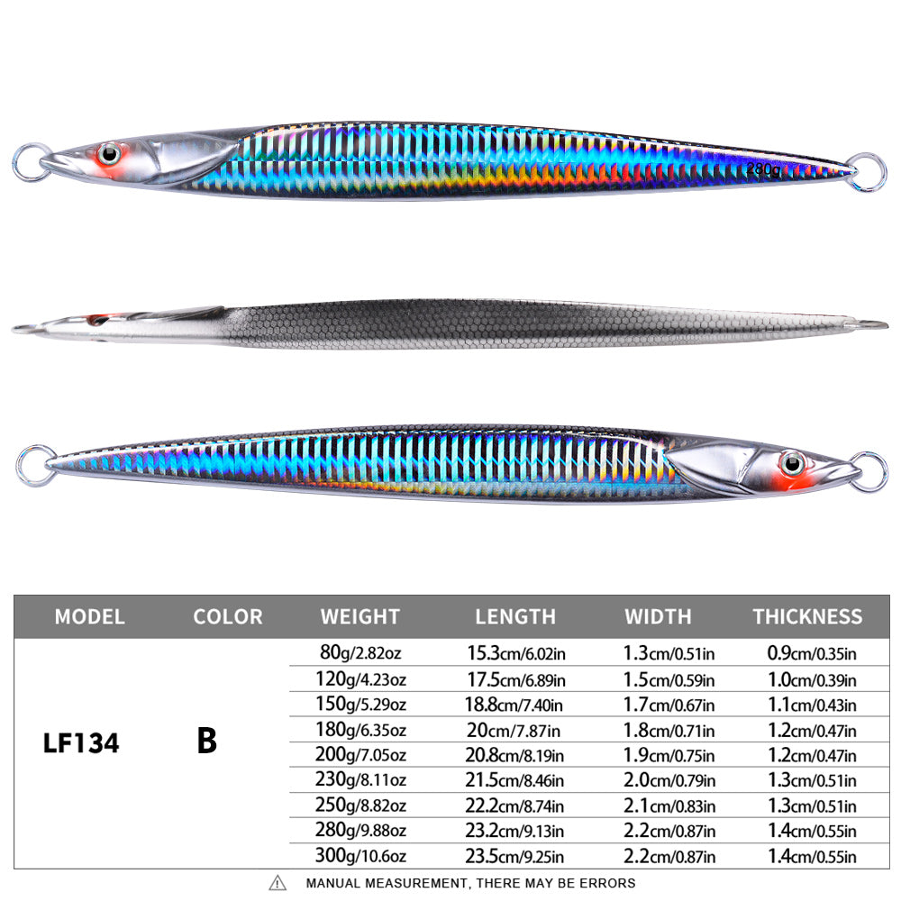 KATYUSHA   Metal Fishing Lure 180-200-230-250-280g Artificial Jig Baits Hard Wobblers Fast Trolling  Jigging Sea pesca Isca 1PC