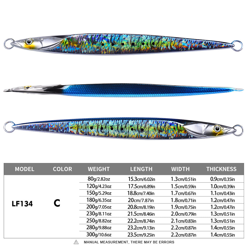 KATYUSHA   Metal Fishing Lure 180-200-230-250-280g Artificial Jig Baits Hard Wobblers Fast Trolling  Jigging Sea pesca Isca 1PC