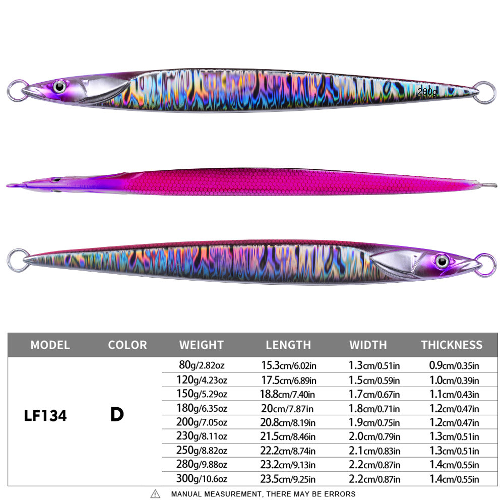 KATYUSHA   Metal Fishing Lure 180-200-230-250-280g Artificial Jig Baits Hard Wobblers Fast Trolling  Jigging Sea pesca Isca 1PC