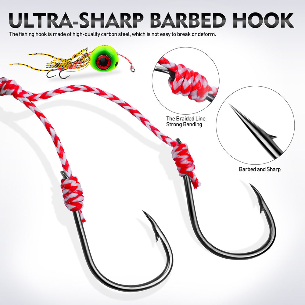 KATUYSHA Lead Slider Jig Lure with 3D Big Eye &amp; Octopus Skirt Saltwater Fishing Bait 40g-180g