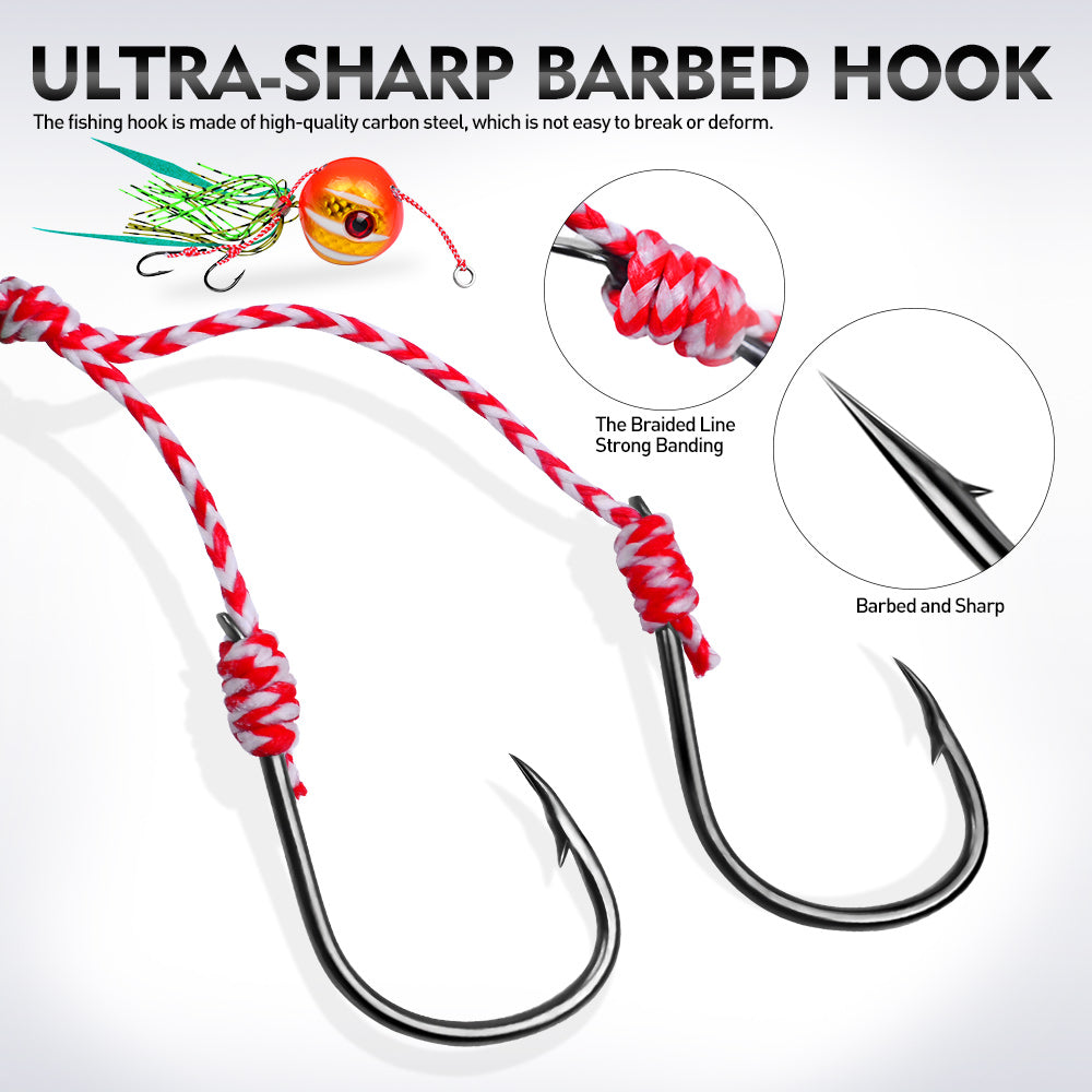 KATYUSHA Tai Rubber Jig Lure, 60g-200g, A-E Colors ;Saltwater Ball Jig Head with Silicone Skirt, Pre-Rigged