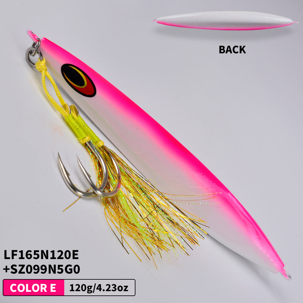 KATUYSHA  Metal Jig Fishing Lure Swimbait Spinner Sea Tackle Kit Pesca Artificial Bait Cast 3D Laser Wobbler Pike Spoon Carp Hook（ with Assist Hook）