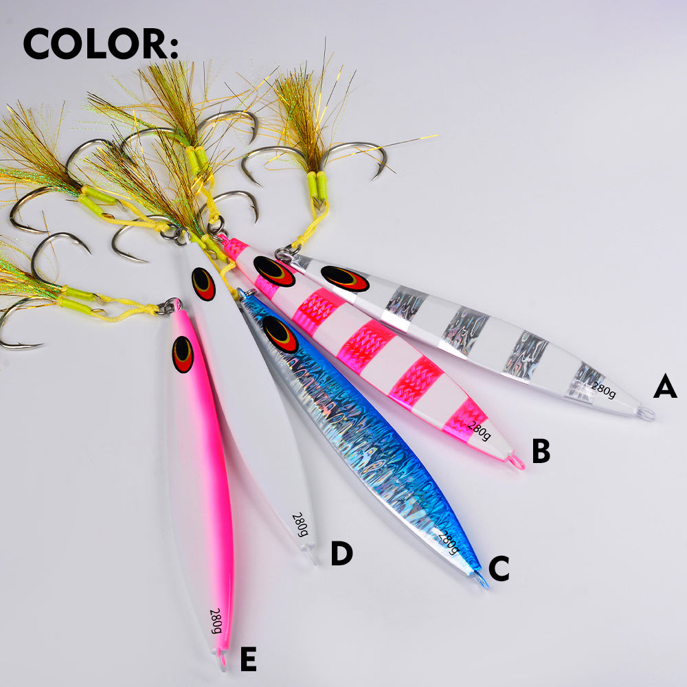 KATUYSHA  Metal Jig Fishing Lure Swimbait Spinner Sea Tackle Kit Pesca Artificial Bait Cast 3D Laser Wobbler Pike Spoon Carp Hook（ with Assist Hook）