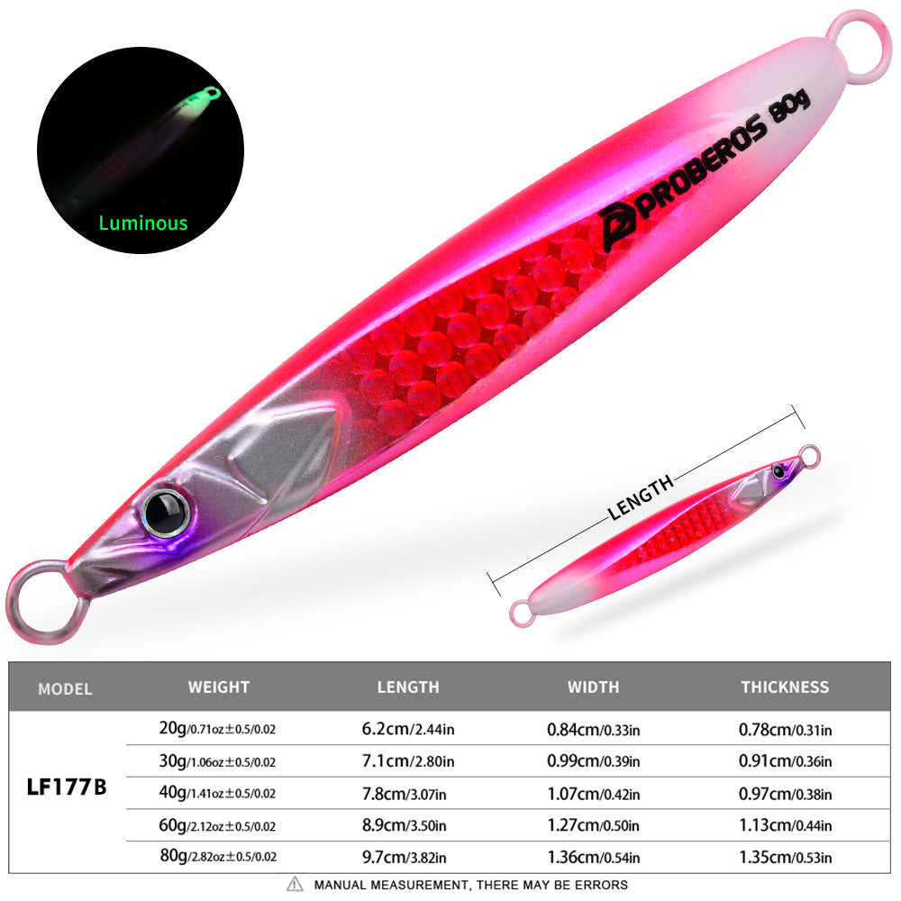 KATUYSHA Metal Jig Lure, 20g-80g, Multi-Color Holographic Fish Design. Saltwater Vertical Jigging Bait, 3D Eye &amp; Scale Pattern