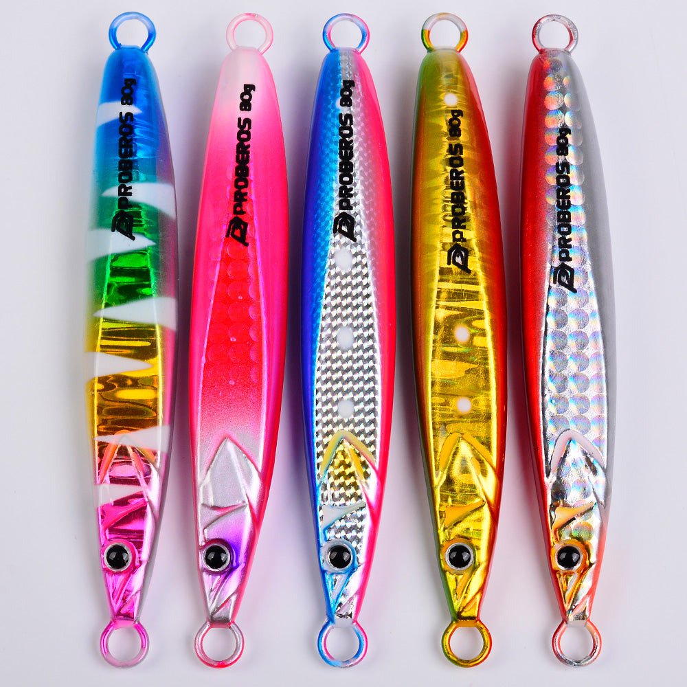 KATUYSHA Metal Jig Lure, 20g-80g, Multi-Color Holographic Fish Design. Saltwater Vertical Jigging Bait, 3D Eye &amp; Scale Pattern