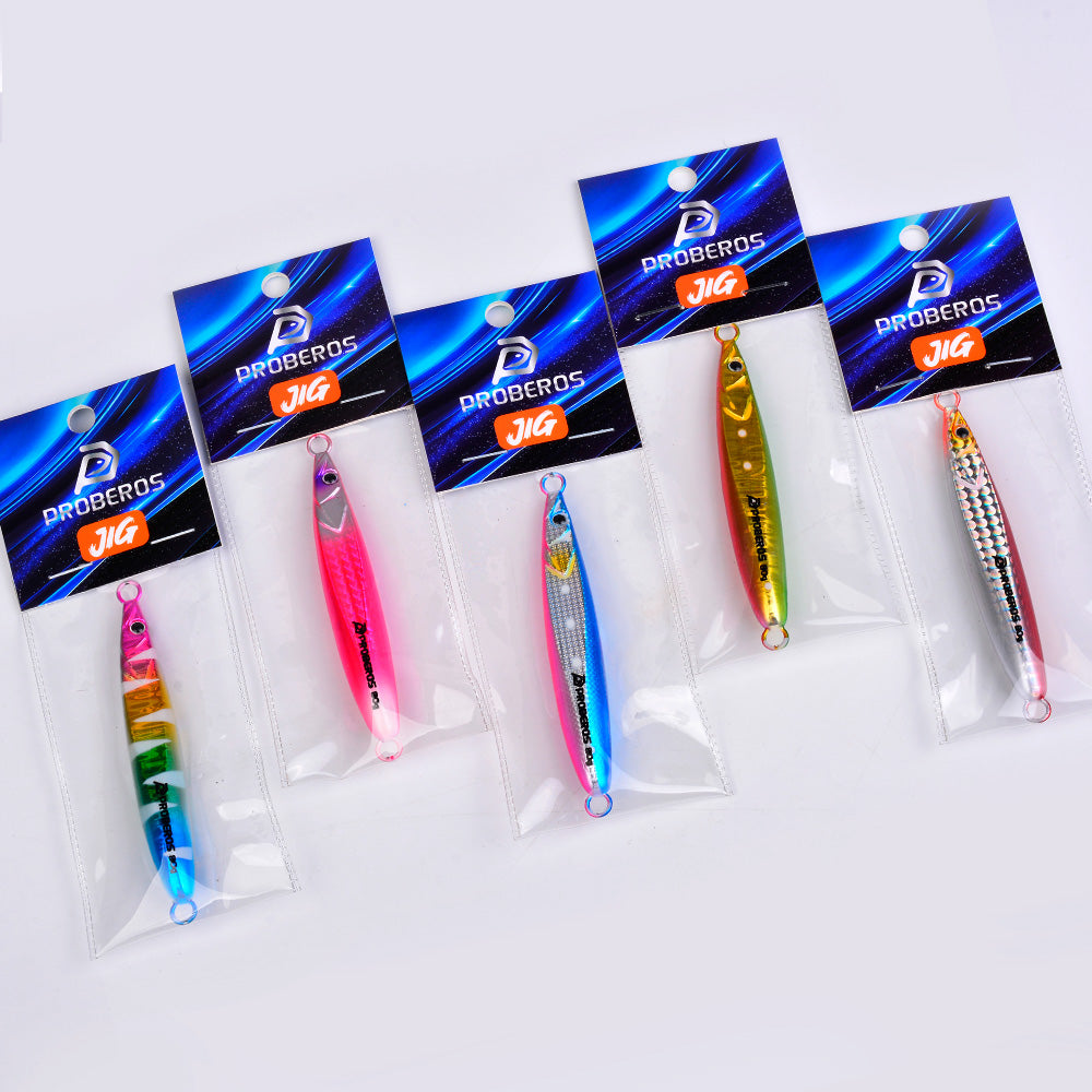 KATUYSHA Metal Jig Lure, 20g-80g, Multi-Color Holographic Fish Design. Saltwater Vertical Jigging Bait, 3D Eye &amp; Scale Pattern