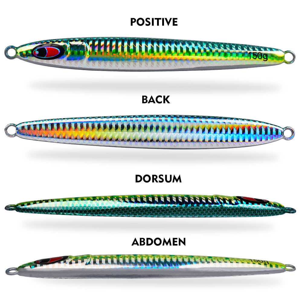 KATYUSHA Metal Jig Lure, 30g-150g, Realistic Fish Scale Design Saltwater Fast Sinking Vertical Jigging Bait