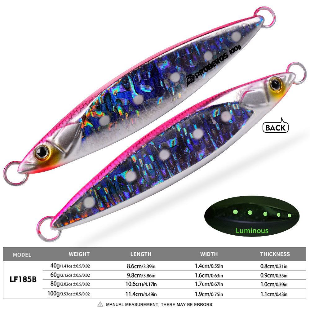 KATYUSHA Metal Jig Lure, 40g-100g, 3D Realistic Fish Design Saltwater Fast Sinking Vertical Jigging Bait