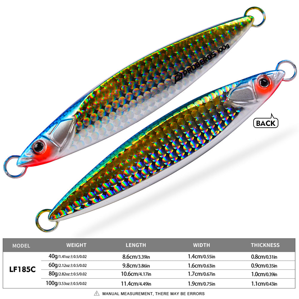 KATYUSHA Metal Jig Lure, 40g-100g, 3D Realistic Fish Design Saltwater Fast Sinking Vertical Jigging Bait